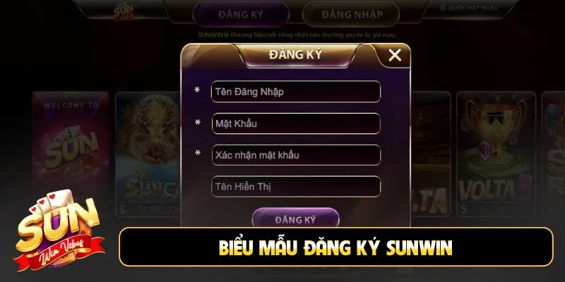 Biểu mẫu đăng ký Sunwin